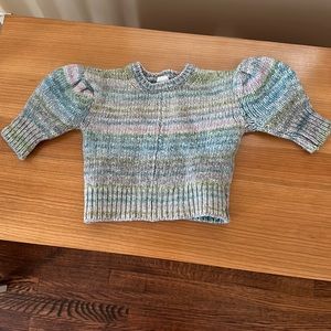 Something Navy Puffsleeve Sweater, 2T